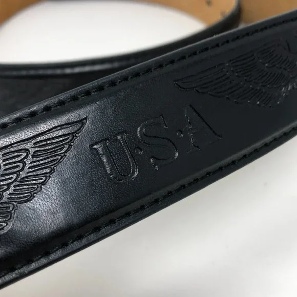 Unbranded USA Eagle Belt Black Silver Buckle - Picture 5 of 9